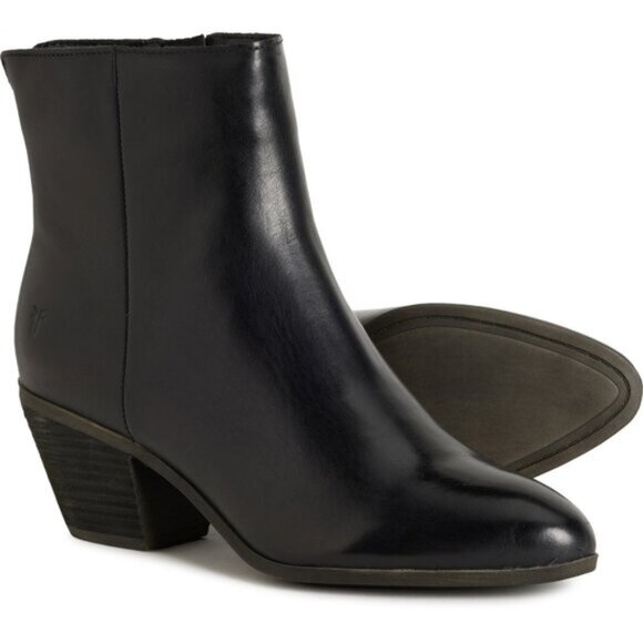 Frye Megan Booties - Leather black for Women NWT - Picture 1 of 7